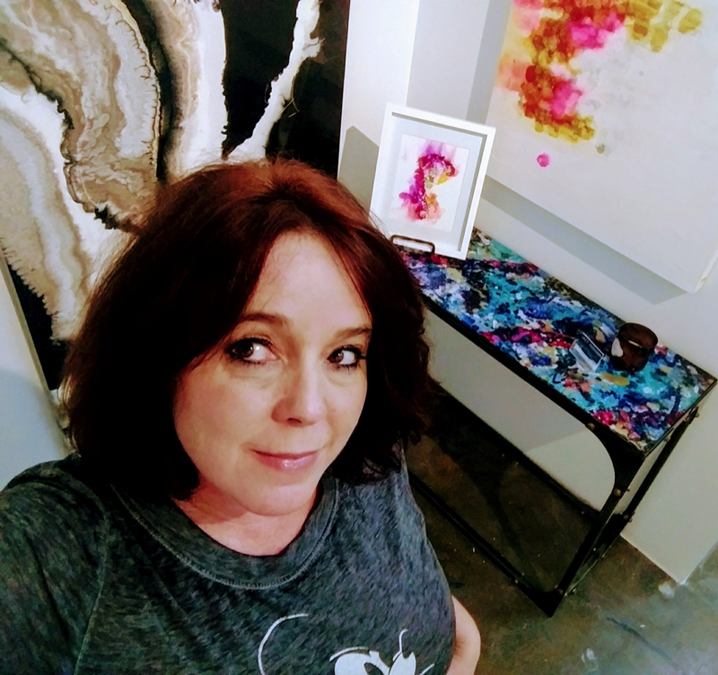 AT MY STUDIO.